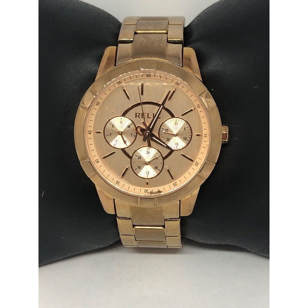 Relic ZR15698 Women's Gold Stainless Steel Analog Dial Quartz Wrist Watch HO75
